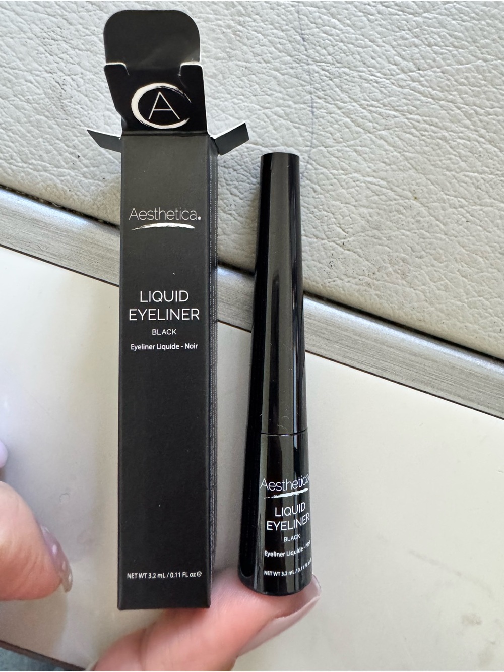 Aesthetica Black Liquid Eyeliner — Intense Black Precision Liner